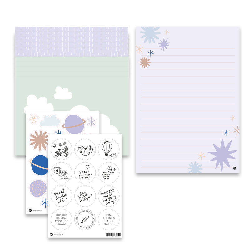 Brieffreude Sterne | Briefpapier im Set