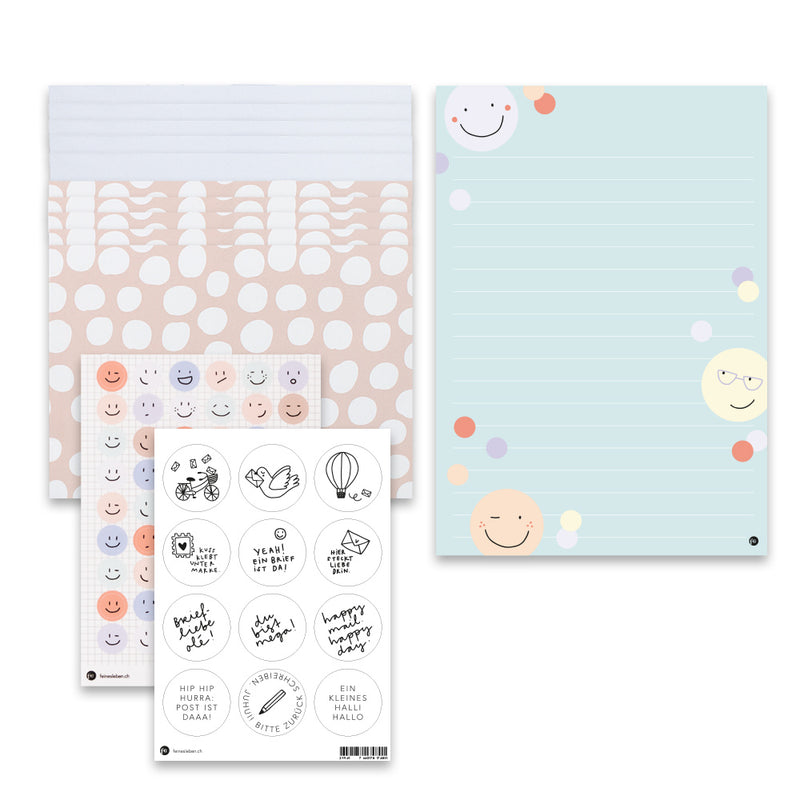 Brieffreude Smiley | Briefpapier im Set