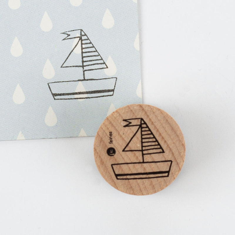 Stempel Holzstempel Segelschiff