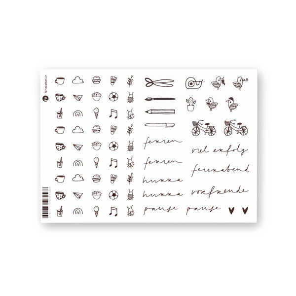 <tc>Arrivo | Feuille d'autocollants</tc>