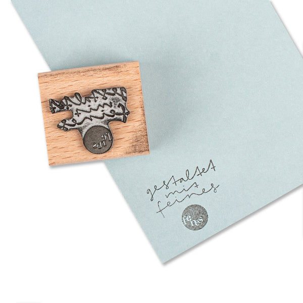 gestaltet mit feines | Stempel